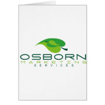osborn marketing green logo card
