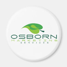 osborn marketing green logo fridge magnets