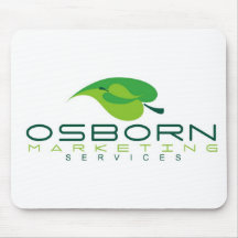 osborn marketing green logo mouse pad