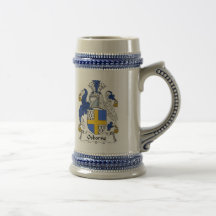 Osborne Coat of Arms Stein - Family Crest Coffee Mug