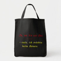 ossi banane rot, gelb tragetasche