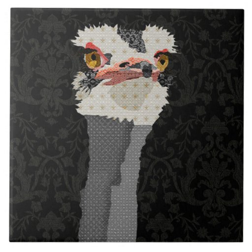 Ostrich Black Tile