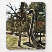 ostrich painting mousepad
