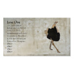 Ostrich White Vintage Business Cards