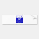 OT shirt blue 1 copy Bumper Sticker