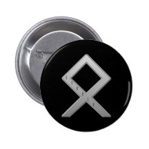 Othala Rune grey Pinback Button