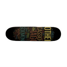 Othello Word Mosaic Skate Board Deck