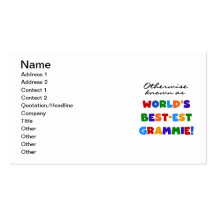 Otherwise Known as Best-est Grammie Gifts Business Card Templates