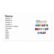 Otherwise Known as Best-est Lola Gifts Business Card Template