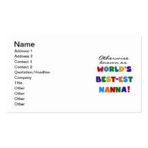 Otherwise Known as Best-est Nanna Gifts Business Card