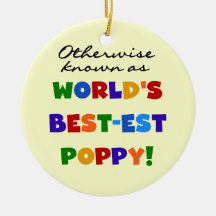 Otherwise Known Best-est Poppy Tshirts and Gifts Christmas Ornament