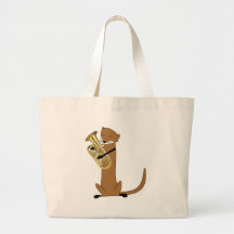 Otter Playing the Euphonium Tote Bag