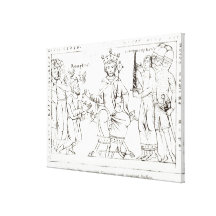Otto I Submitting to Berenger II Gallery Wrap Canvas