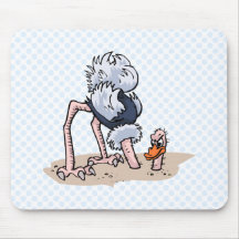 Otto von Ostrich Mouse Mats