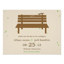Our Bench Wedding Save The Date Announcement