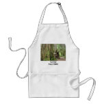Our Dad King of BBQ! apron Big Redwood Trees