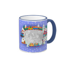 Our Family Christmas Photo Frame Coffee Mug