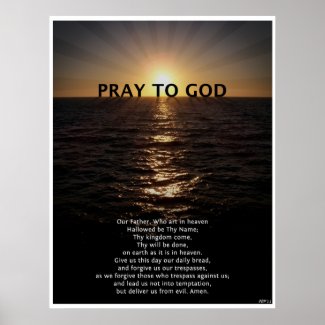 Christian Poster: Our Father Prayer 
