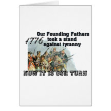 Our Founding Fathers against tyranny Greeting Card