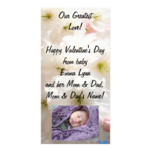 Our Greatest Love! Baby Family PhotoCard Valentine Photo Cards