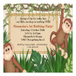 Our little Monkey 1st Birthday Personalised Invitations