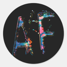 Our logo button! round sticker
