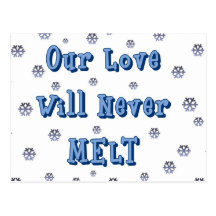 Our Love Will Never Melt Postcard