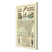Our Nation's Camp Ground Gallery Wrapped Canvas