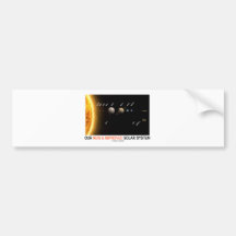 Our New And Improved Solar System (Galactic Humour Bumper Stickers