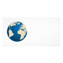 Our planet photo greeting card