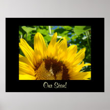 Our Star! Office gifts Sunflower art print Admins