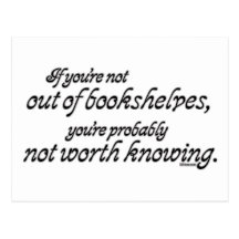 Out of Bookshelves Post Card