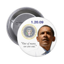 Out of many we are one - President Obama Pin