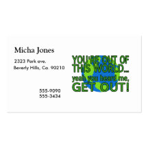 Out Of This World Business Card