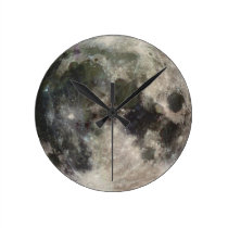 "Out of this world" Full Moon Clock wall clocks