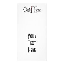 Out There - 3D Freaky Bonga Doll - Redhead Personalised Photo Card