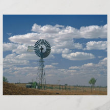 Outback windmill, South Australia Flyer Design