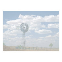 Outback windmill, South Australia Custom Invitations