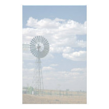 Outback windmill, South Australia Customized Stationery
