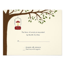 Outdoor Camping Wedding RSVP Response Cards