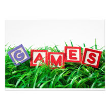 Outdoor games personalized invites