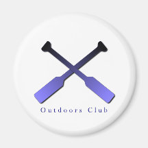 Outdoors Club Design Fridge Magnets