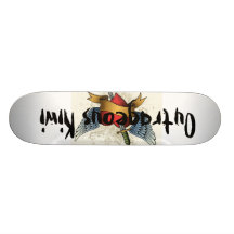 Outrageous Kiwi skateboard