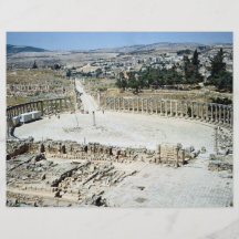 Oval forum from Temple of Zeus, Roman city of Jera Flyer