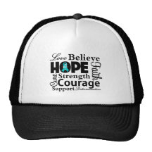Ovarian Cancer Collage of Hope Mesh Hat
