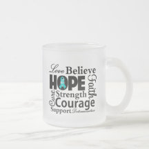 Ovarian Cancer Collage of Hope Mugs