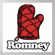 Oven Mitt Romney Print