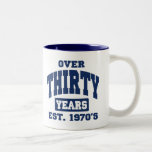 Over 30th Birthday Coffee Mugs