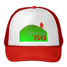 Over The Hill 50th Birthday Hat