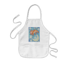 Over the Moon kid's apron